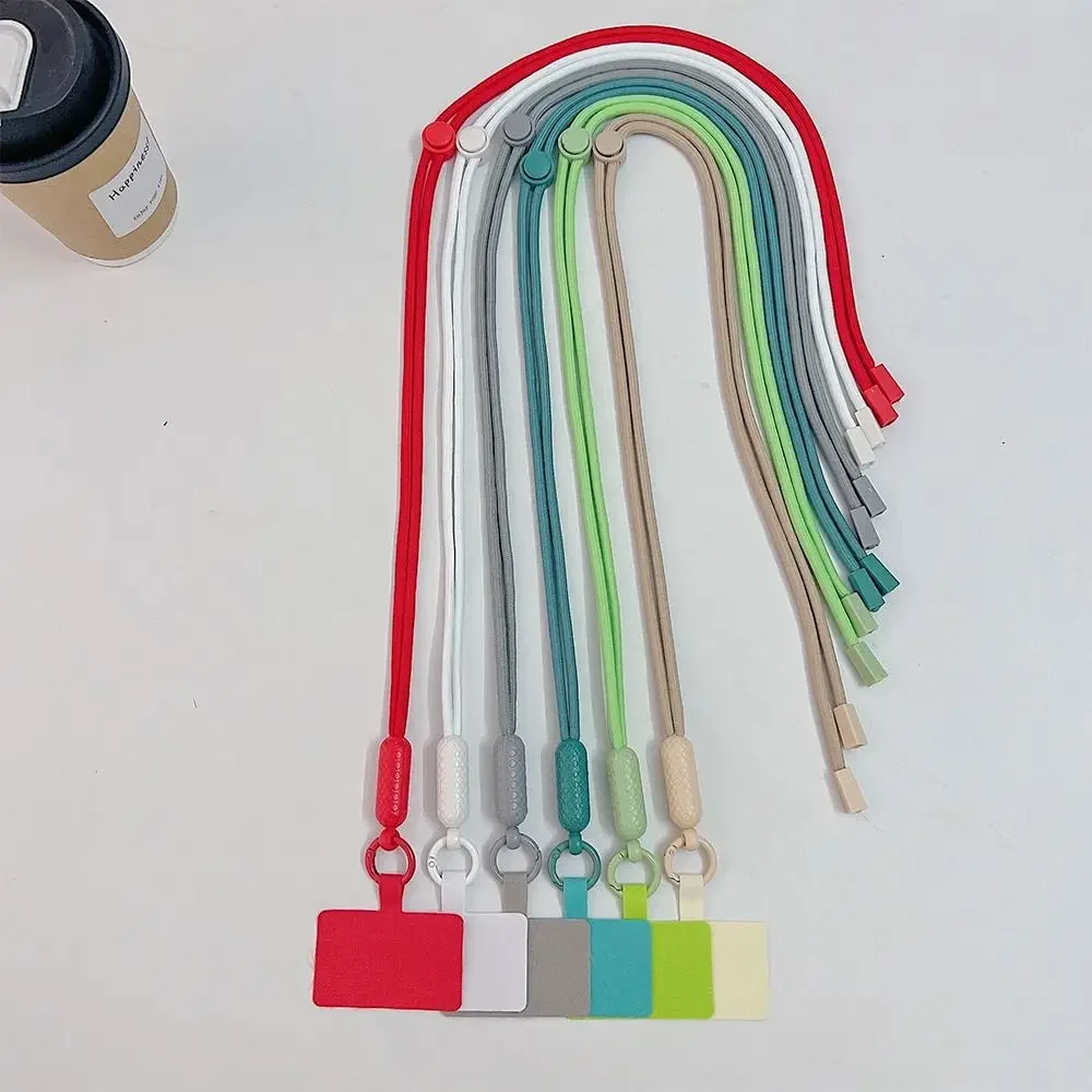 

Регулируемый ремешок для телефона, ремешок с защитой от потери, универсальный съемный красочный шейный шнур, страховочный трос для телефона, брелок-цепочка, веревка