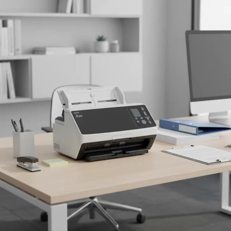 Picture 4: RICOH Fujitsu Fi-8170 CIS Document Scanner Color Fully Automatic Double-Sided Batch High-Speed A4 Document Office USB Scanner