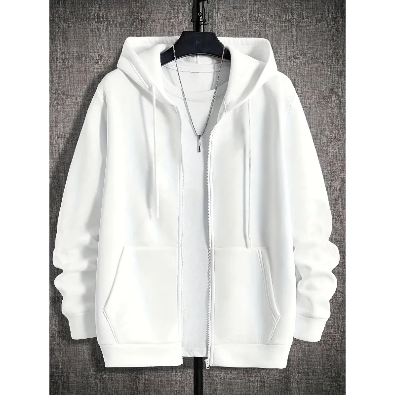 Men's zipper casual sports/comfortable/multifunctional/travel/easy zipper hooded sweatshirt