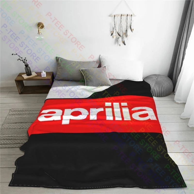 Aprilia Biker Motorcycle Rider Blanket Luxury Flannel High-Grade Couch Blanket For Sofa Bedroom