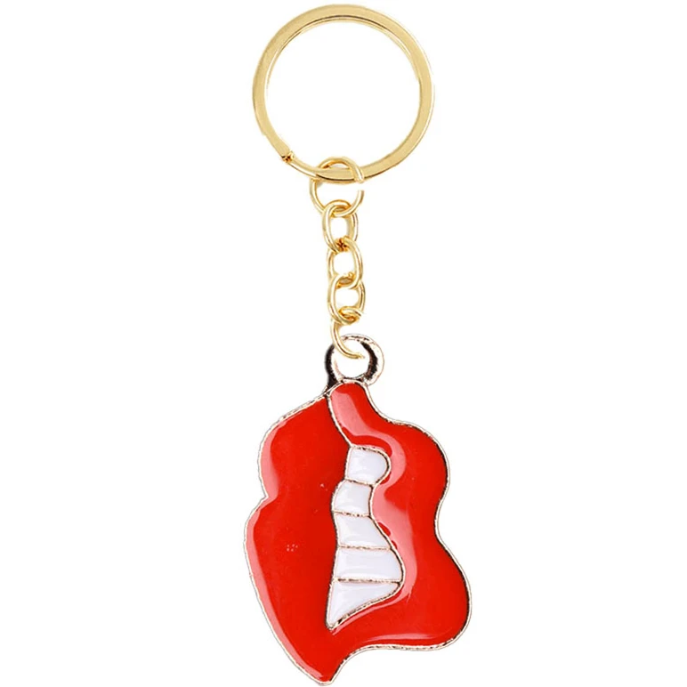 Makeup Lips Bow Keychains Crystal Ball Keyrings White Black Cloth Purfume Key Chains Hearts Cactus Key Rings Women Gifts