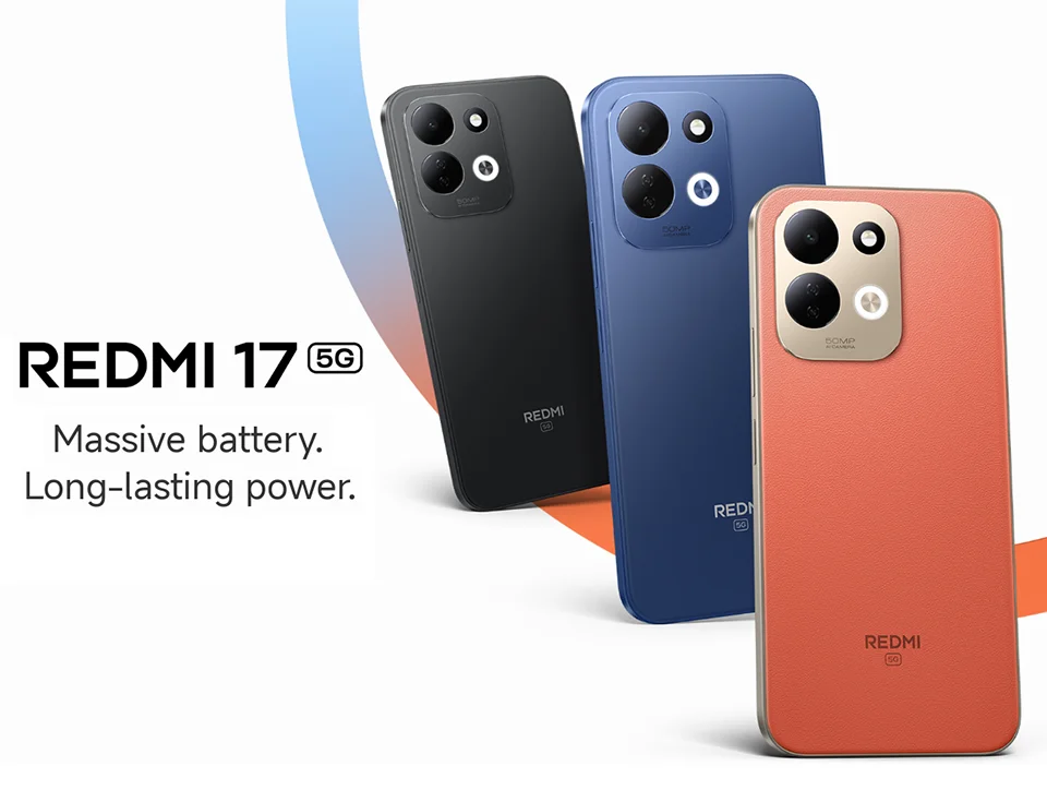 Redmi 17 5G Smartphone Global Version Snapdragon® 4 Gen 5 CPU 50MP Camera 7500mAh 45W Turbo Charging NFC 6.9" Display 120Hz