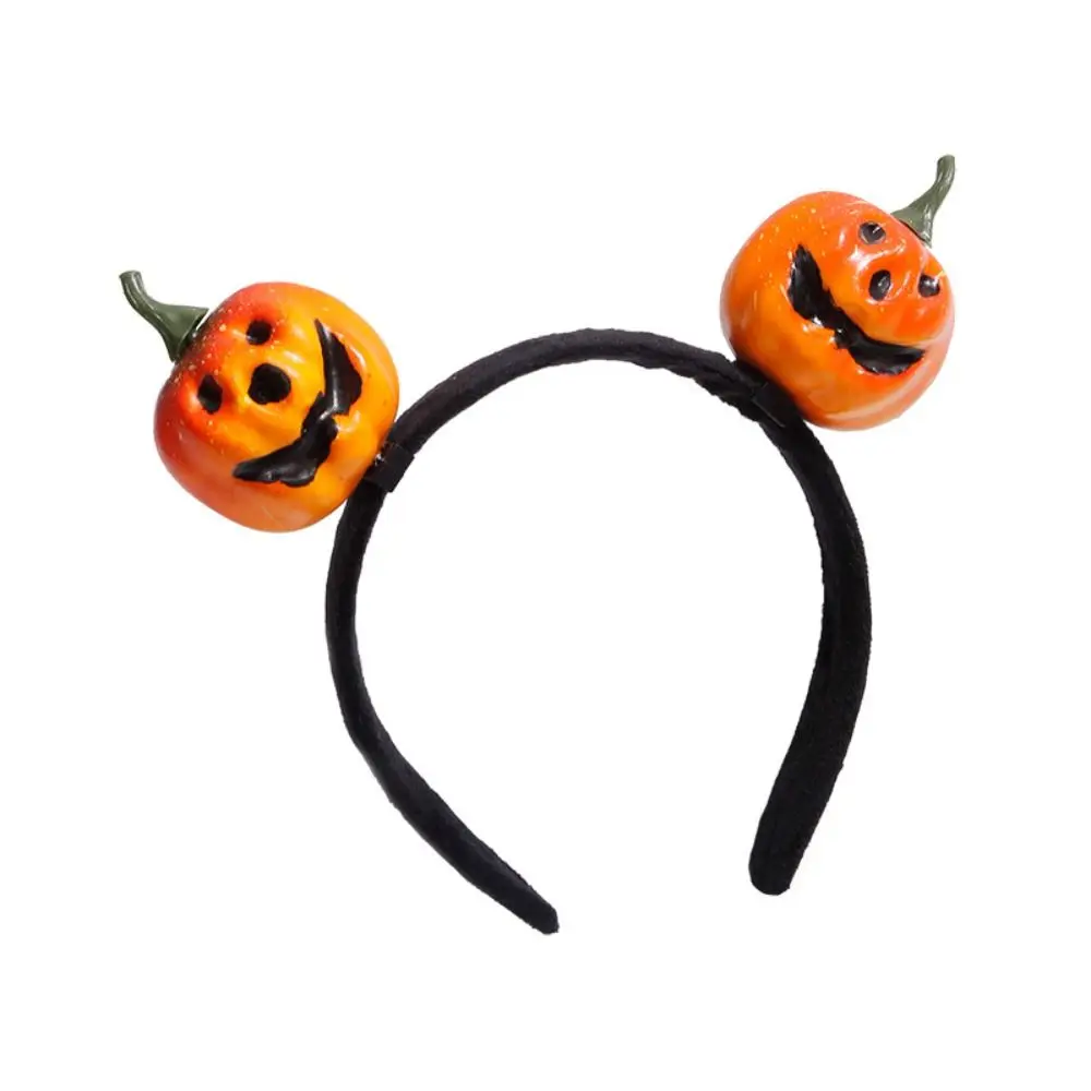 Funny Simulation Pumpkin Hair Clip Hairband Foam Halloween Hairpin Headdress Hair Accessories Halloween Headband Party