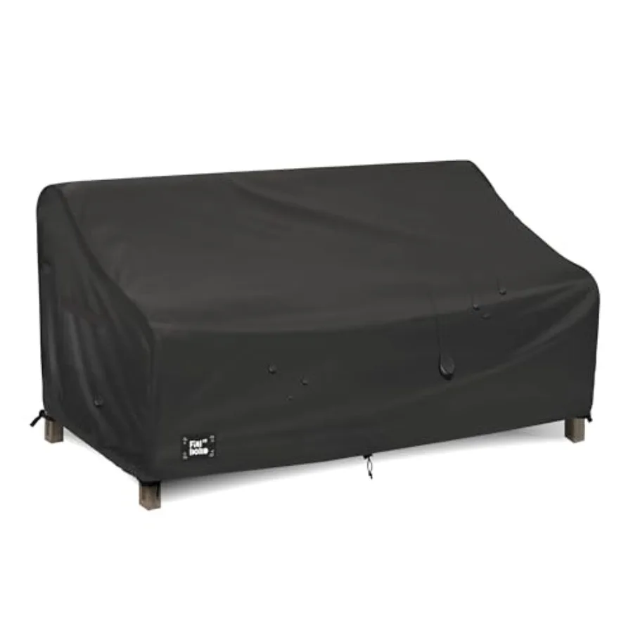 

Чехол для двухместного уличного дивана 60x38x35 дюймов, 100% водонепроницаемый, сверхпрочный, для садовой мебели, черный