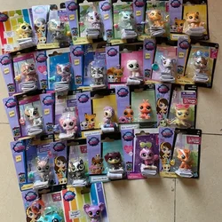 Hasbro Littlest Pet Shop Action Figures LPS Cat Dog Monkey Animal Model Toys Cute Big Eyed Pet Doll Collectible Toys Kids Gifts
