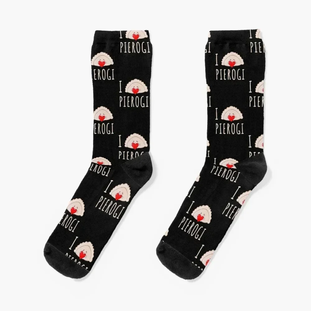 

I heart pierogi Socks happy bright garter man cute Men's Socks Women's