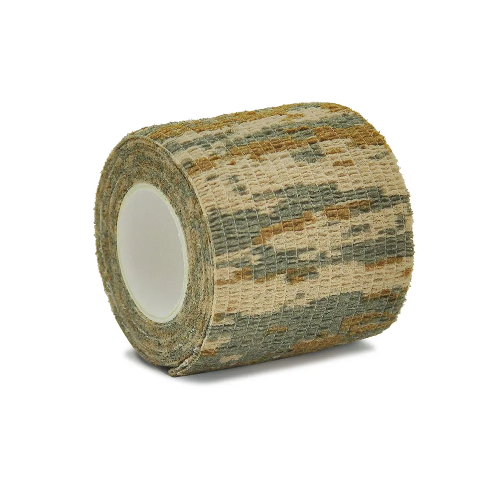 1/6/10 pcs desert Elastic Outdoor Hunting Camouflage Stealth Tape Waterproof Wrap Durable Self Adhesive Elastic Bandage