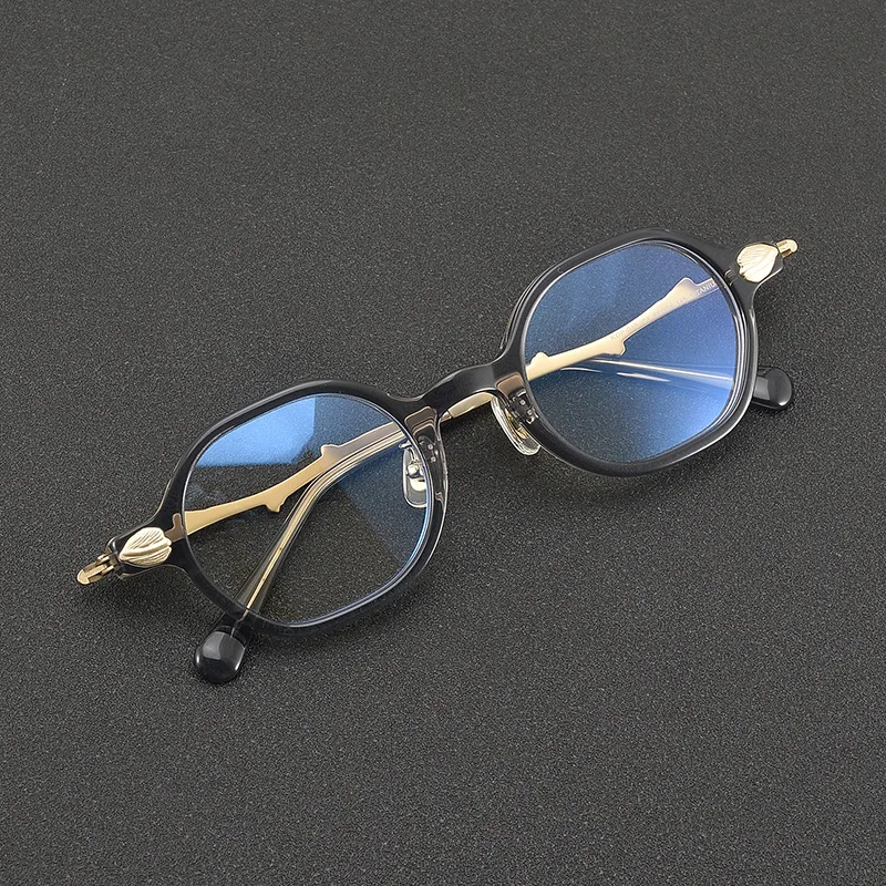 نظارات ريترو من التيتانيوم النقي مع قصر النظر المتعدد، إطار نظارات تقدمية متعدد التركيز، نظارات طبية طبية