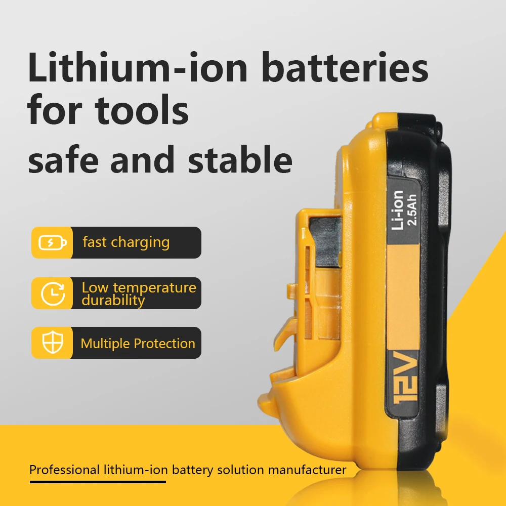 Baterie pro DeWalt DCB120 10,8 V 12 V 1500 mAh-3000 mAh Li-ion pro DeWalt DCB127 DCB124-XJ DCB120 DCB123 DCB122 DCB124 DCB121 - náhled 3