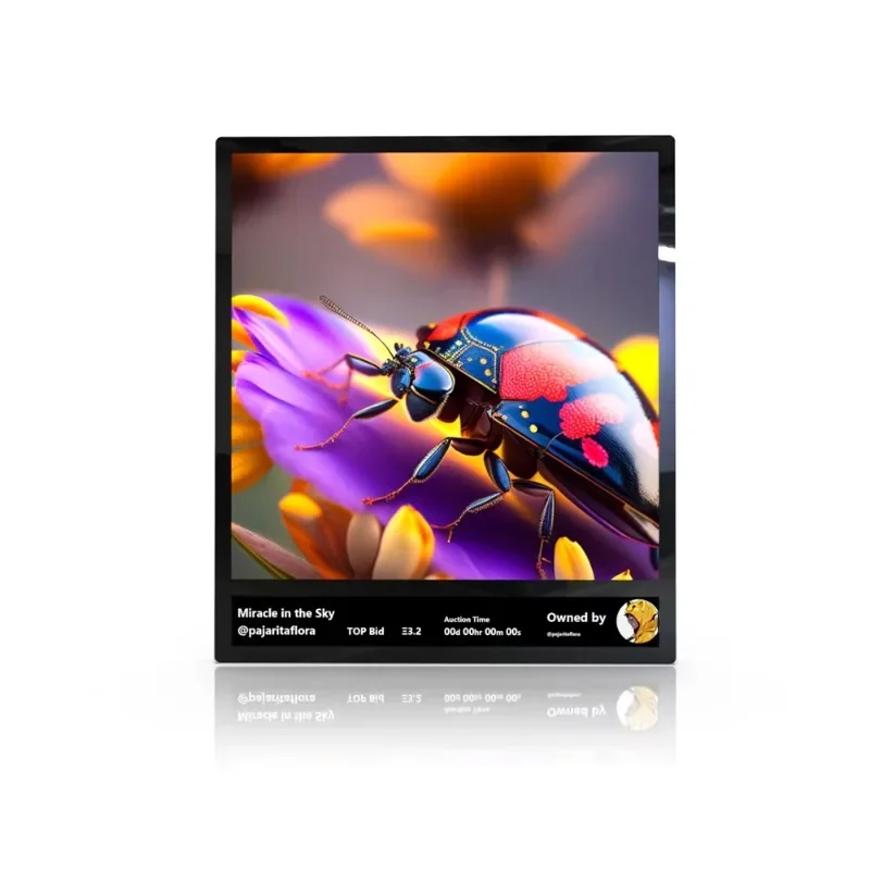 

35.7''Square Dual Screens Tempered Glass Advertising Machine