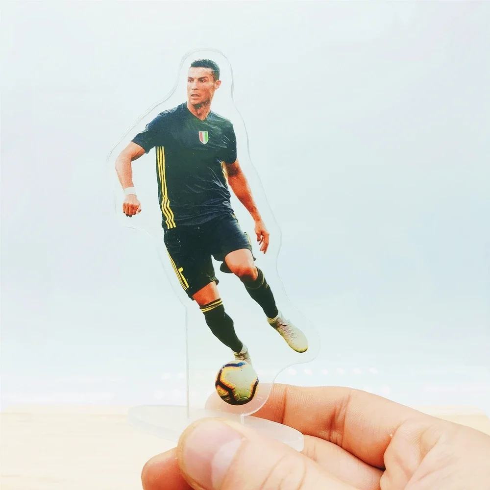 New Style C Ronaldo Perfect Football Technique Display Ornaments Classic Actions Soccer Craft Acrylic Keepsake Home Decoration