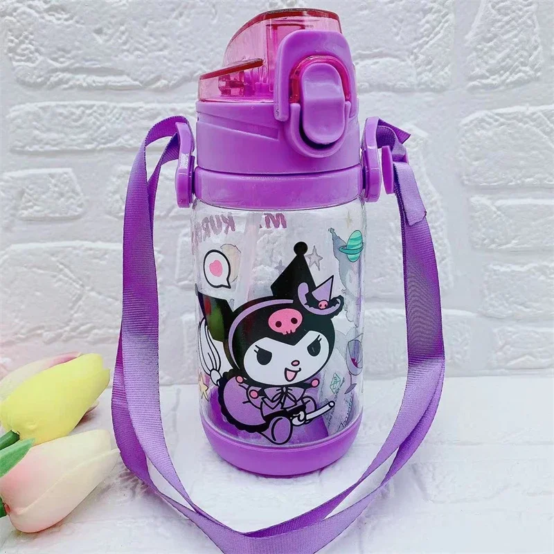 Botella de agua Kawaii Sanrio My Melody de 400ML, Kuromi Cinnamoroll, taza de café deportiva, hervidor con cordón portátil, regalos de vacaciones de dibujos animados