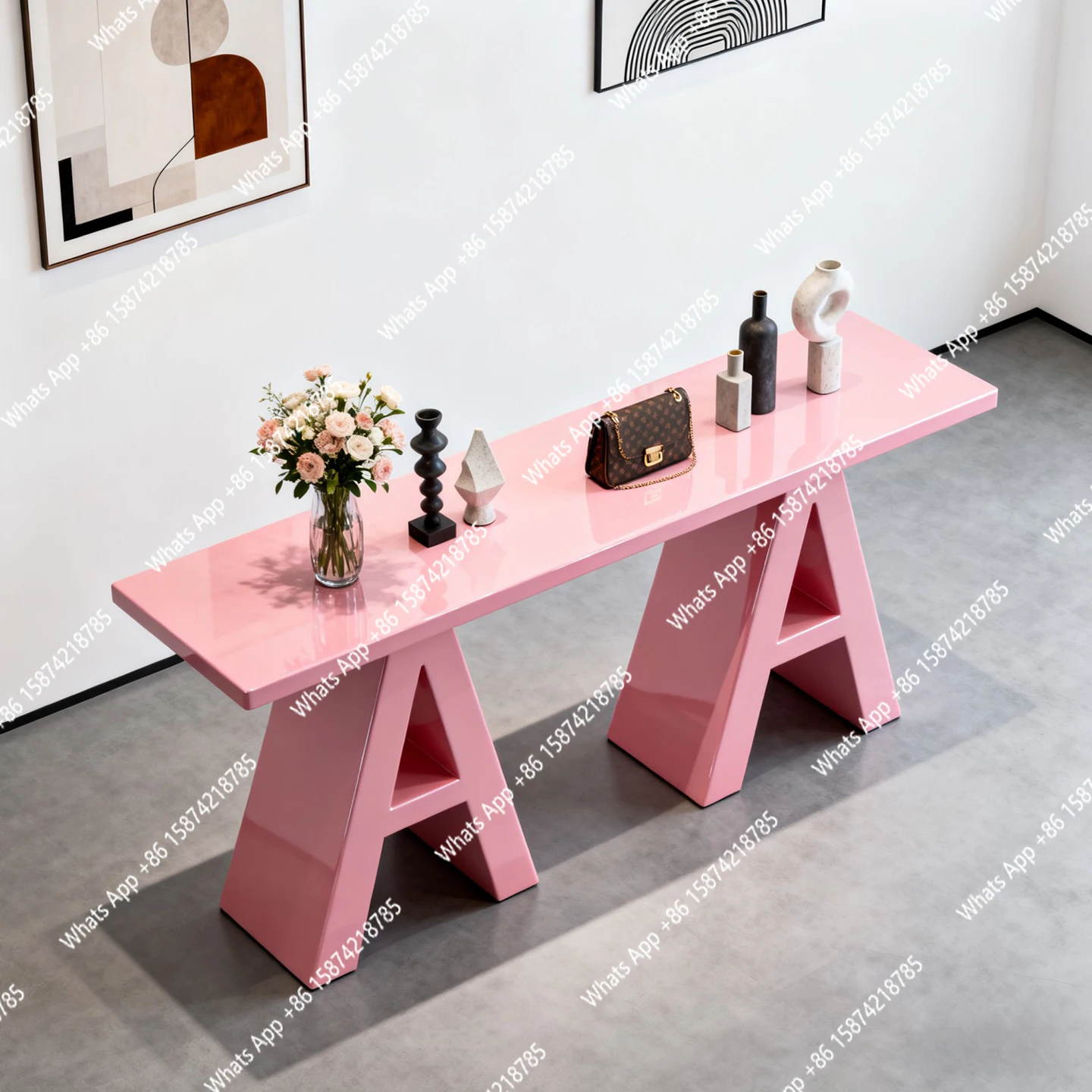 

Water table Customized display stand Special-shaped paint Museum showcase Creative Nakajima platform