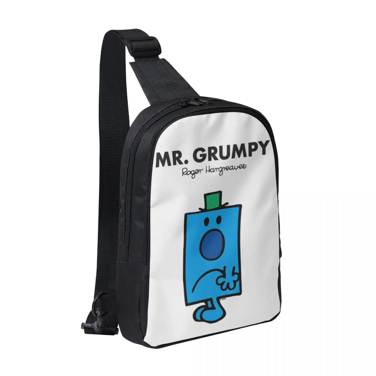 

Mr. Grumpy Chest Bag Men Sling Crossbody Backpack Chest Bag Travel Hiking Daypack Shoulder Bag