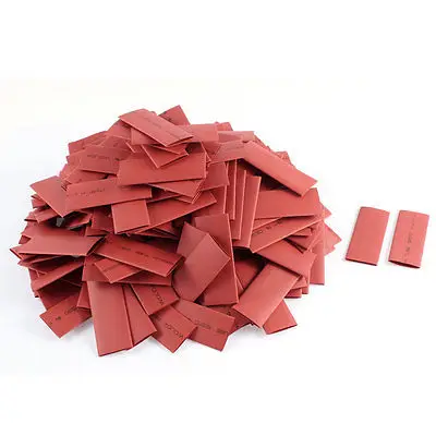 

250pcs 14mm Dia 60mm Long Polyolefin 2:1 Heat Shrink Tubing Wire Wrap Sleeve Red