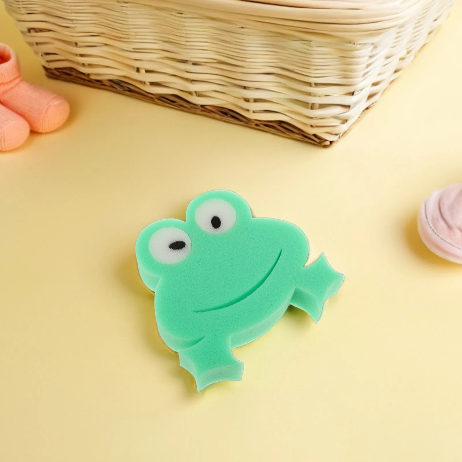 4Pcs Bath Sponge Shape Exfoliating Shower Scrubber Sponge for Infant Toddler Kids Bath Accessory Fun