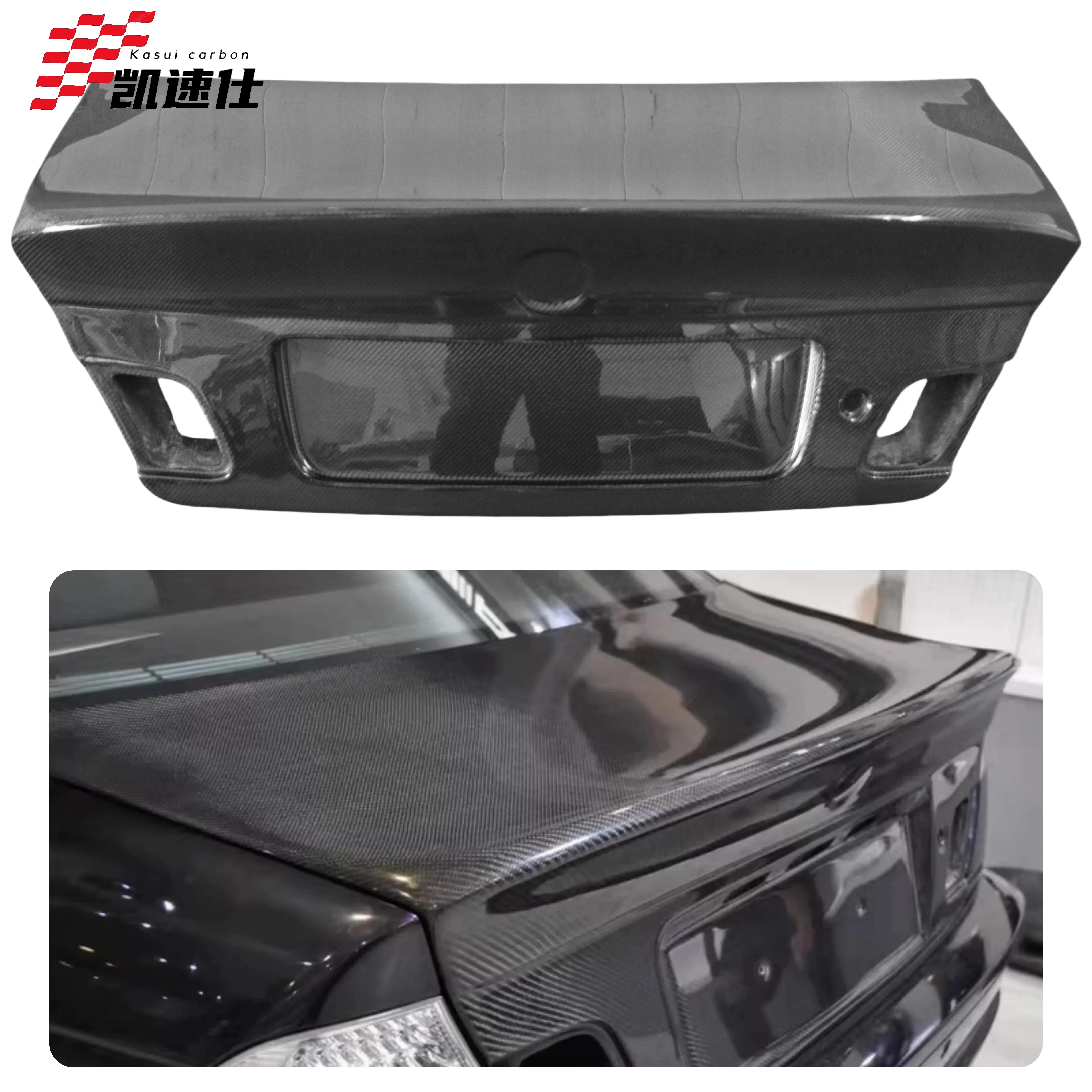 Чехол багажника в стиле CSL, изготовленный из настоящего высококачественного углеродного волокна для BMW 3 серии M3 E46, задняя крышка багажника с мокрым карбоном, хорошие комплекты