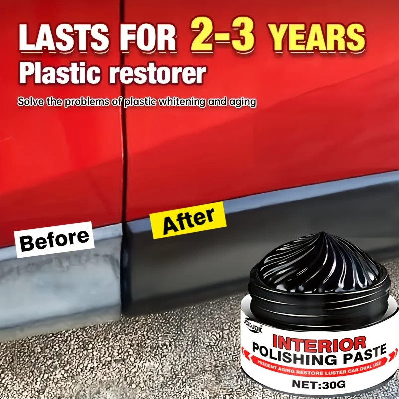 

JOKJOK Новый воск для полировки салона автомобиля, 30 мл — восстановление пластиковых деталей, защита шин, удаление нанокристаллических, прочная формула ухода