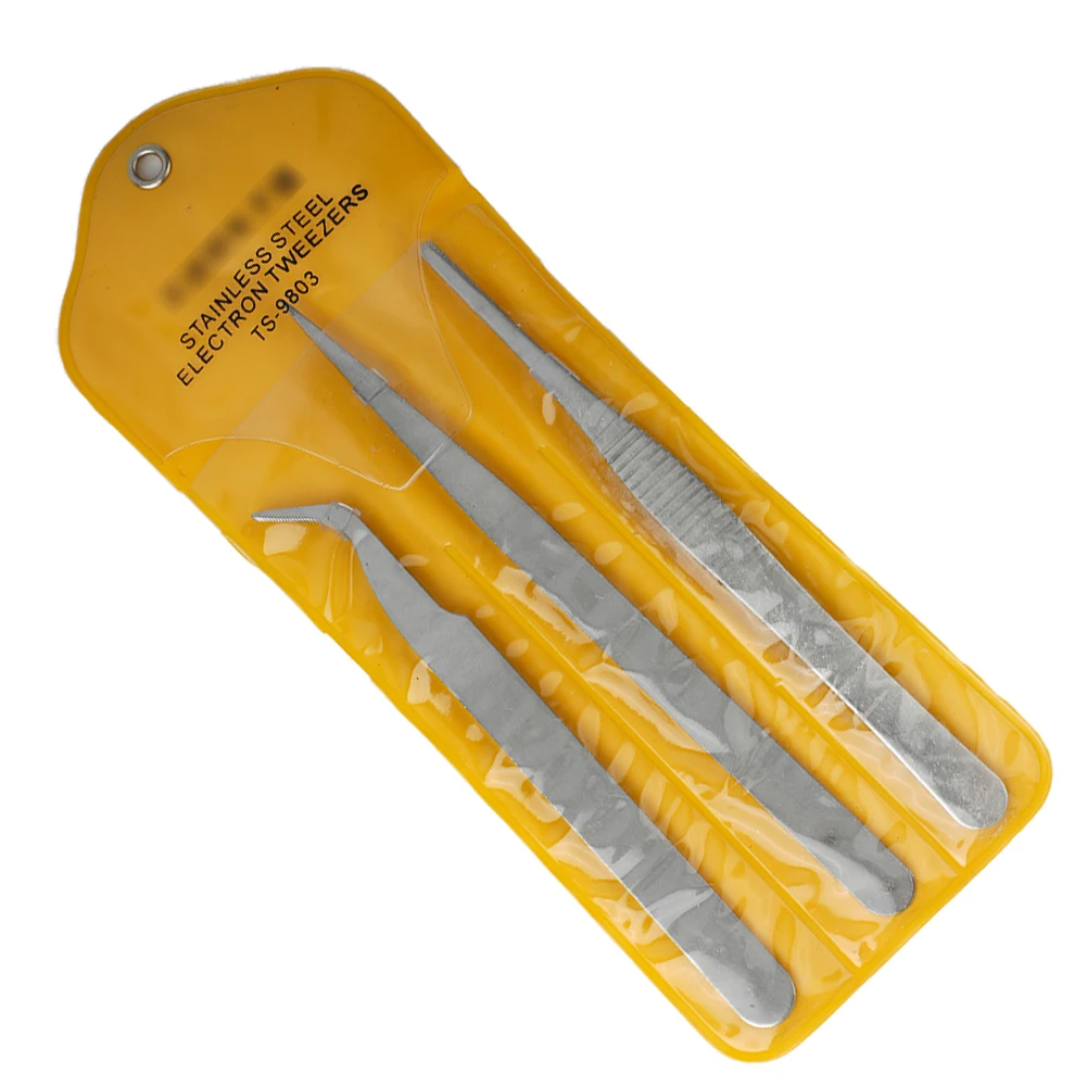 

Clips Tweezers Hospital Manufacture Repair Store Home Stainless Steel Tools Accessories Silver Builder Plumber