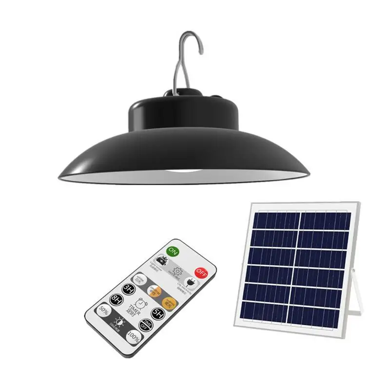 

Split Solar Dual Head Pendant Light Outdoor Indoor Ceiling Light Remote Control Timer Garden LED IP65 Waterproof Spotlight