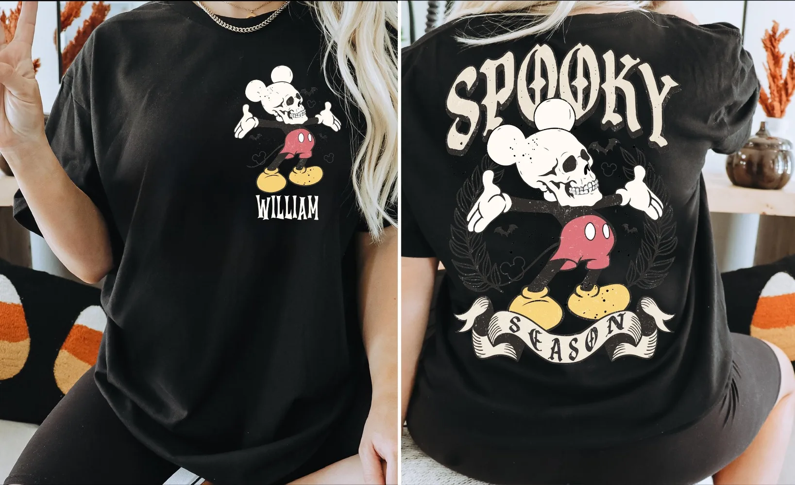 

Halloween Spooky Mickey T-Shirt Disney Halloween Shirt Mickey Halloween Tee Disney Spooky Season Shirt