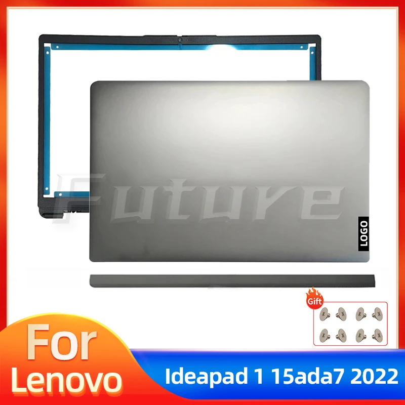 New Original Case For Lenovo Ideapad 1-15 1-15ADA7 1-15AMN7 1-15ALC7 2022 LCD Back Cover Bezel Hingecover Silver