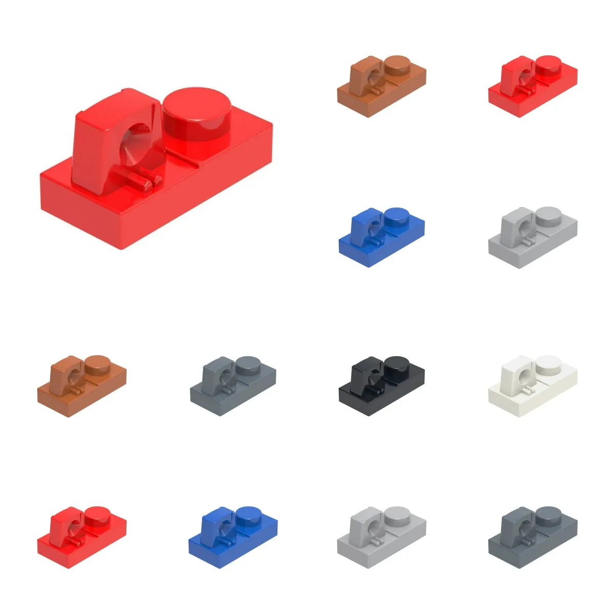 

50pcs 30383 Hinge Plate 1x2 Building Blocks Kit Top Brick Particle Puzzle Educational DIY Toys Children Birthday Xmas Gifts