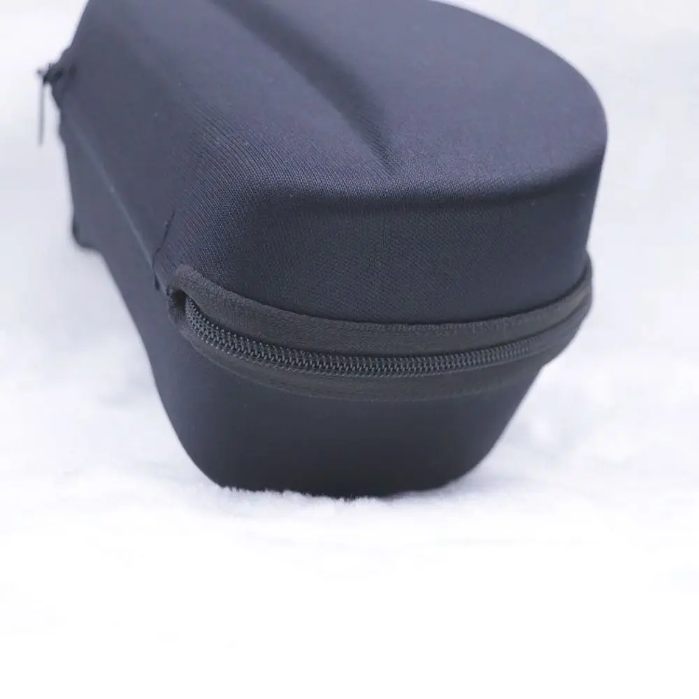 حافظة نظارات تزلج متينة مضادة للصدمات، حقيبة ذات غلاف صلب، حقيبة نظارات تزلج بسحاب، صندوق تخزين نظارات سوداء