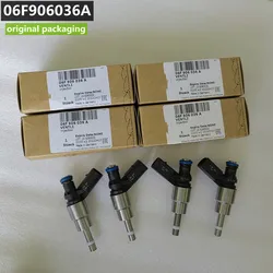 Set of 4 06F906036A Genuine NEW OEM Fuel Injectors For 2005-2009 Audi A3 A4 TT VW GTI EOS Jetta FJ856 0261500020 0261500021