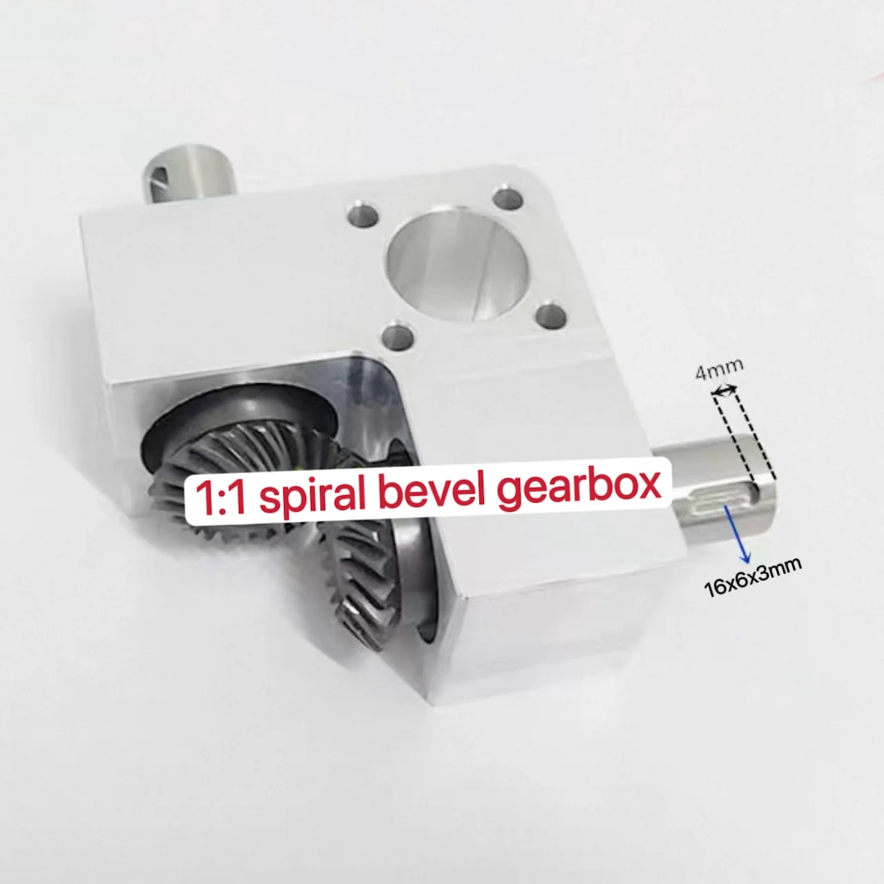 

1:1 20/22/25/30mm Shaft Small Right Angle Transmission Reversing Keyway Gearbox Spiral Bevel Gear for Precision Mechanical