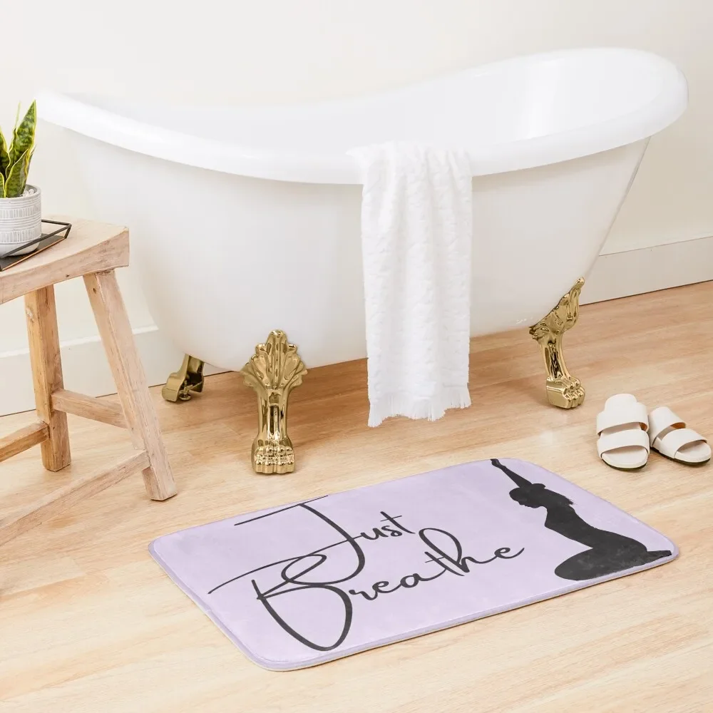 

Just Breathe Bath Mat Bathroom Supplies Entrance Door Mats In The Bathroom Mat