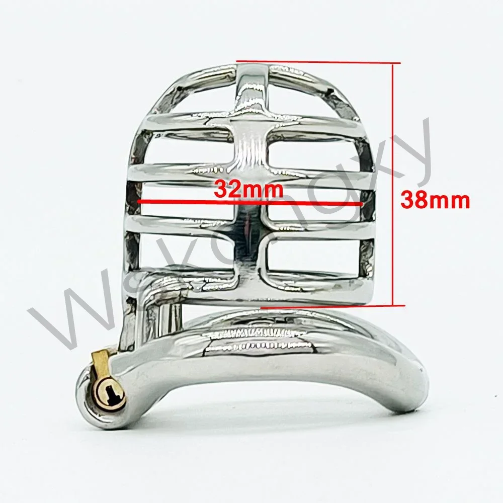 Stainless Steel Stealth Lock Male Chastity Device Cock Cage Fetish Penis Lock Cock Ring Sex Toys Men Penis Urethral Adult Game