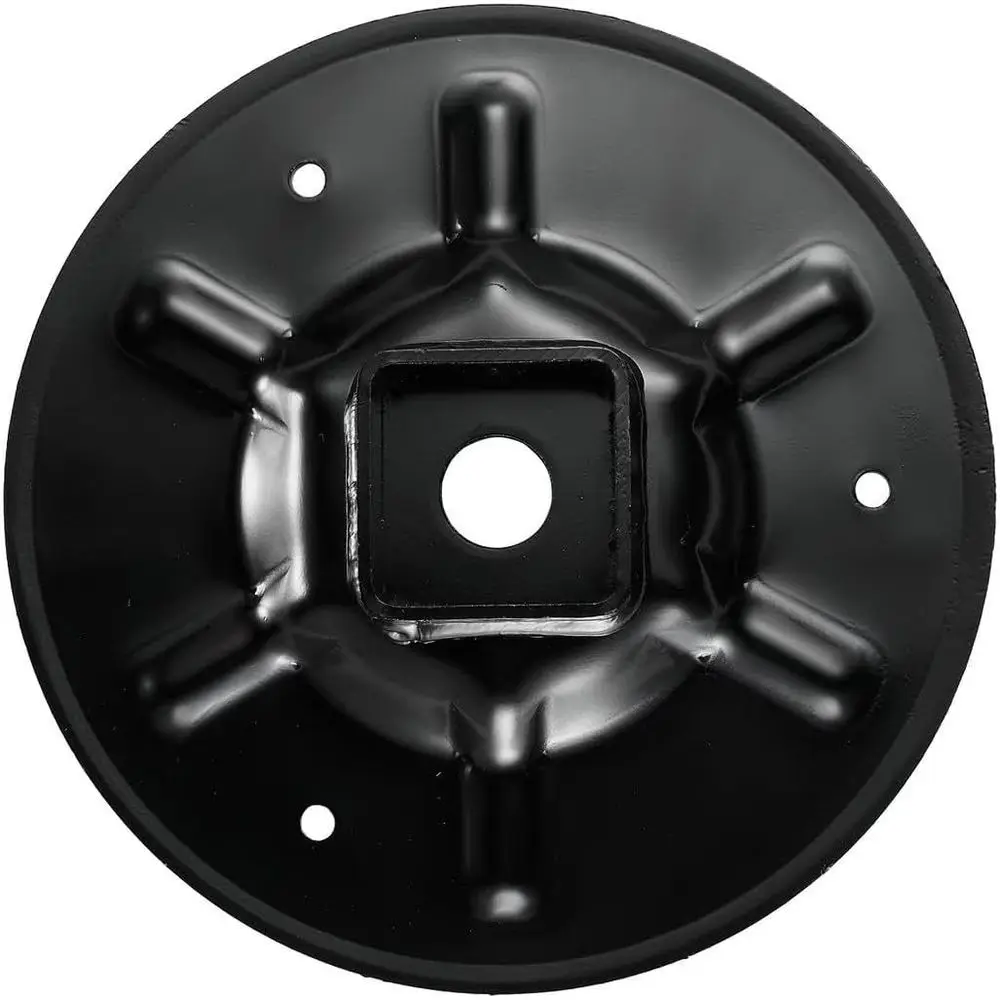 Qty (2) 362486 Replacement Rear Jack Foot Pad with Attachment Pins,9" Diameter, Fits 2" I. D. Spuare Tube Compatible with LC Hal