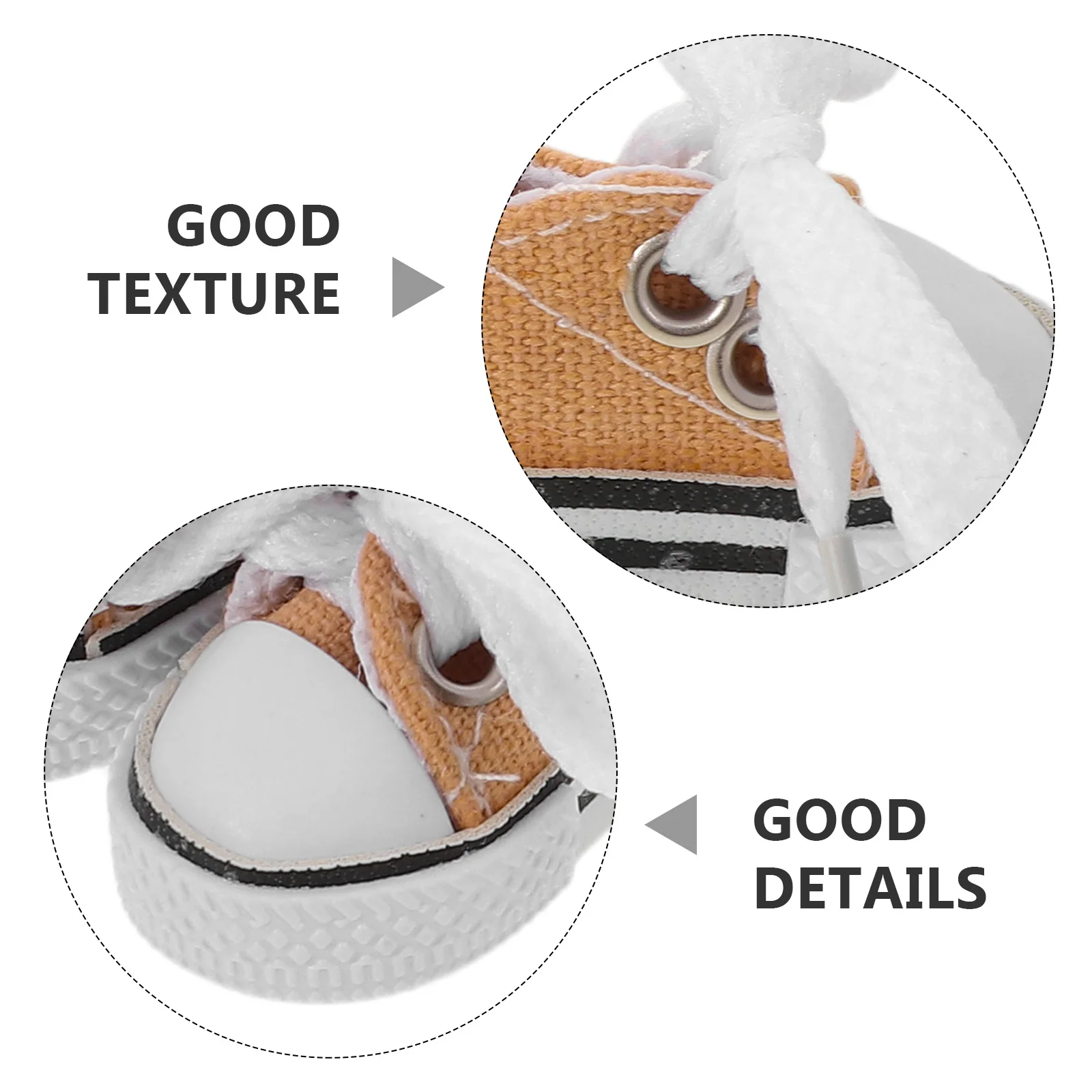 2 pièces Mini chaussures 17Cm baskets en toile réalistes pour accessoires de déguisement de maison de poupée Bjd, simulation, jouet Miniature,