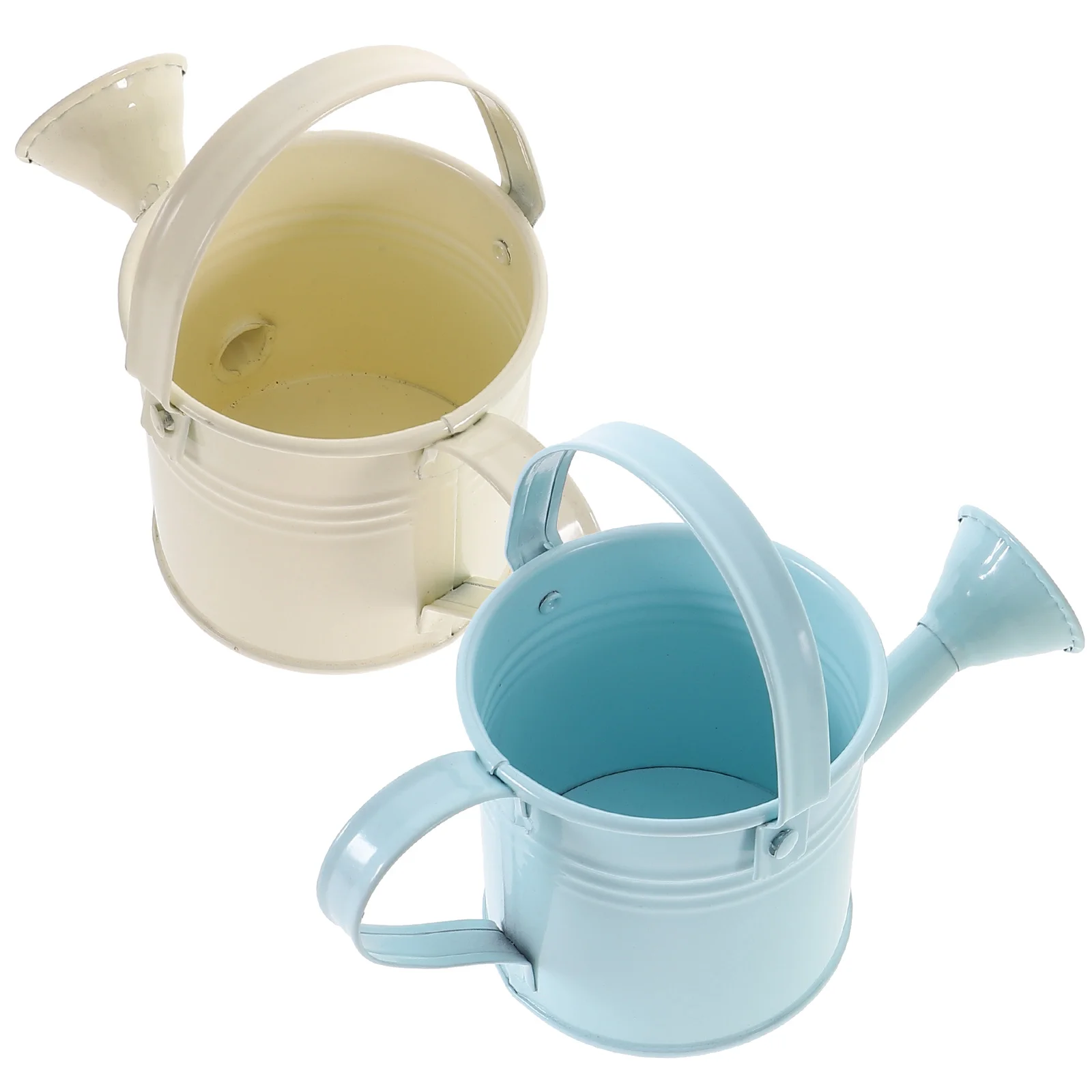 

2pcs Iron Watering Can Durable Safe Large Capacity Long Mouth Spout Plants Gardening Tools Home Balcony