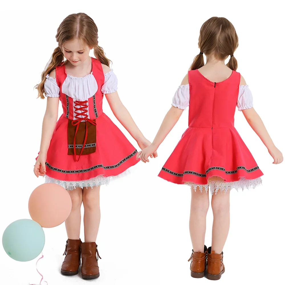 Festival Party Bier Halloween Karneval Kinder Cosplay Kleid Oktoberfest Kostüme Deutsche Oktoberfest Kleider für Kinder – Detail 7