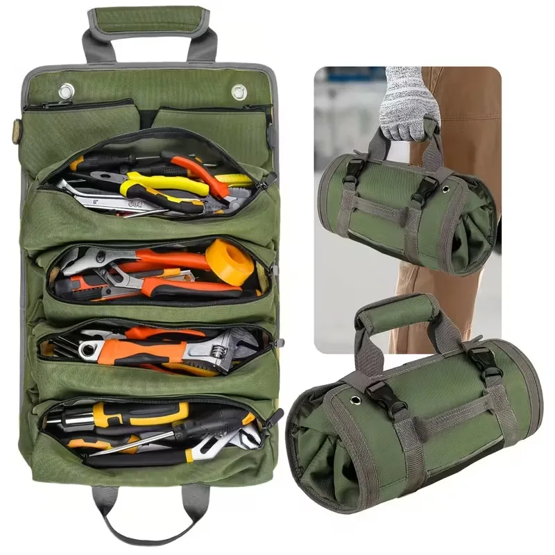 

Прочная сумка для инструментов, 1-5 шт., многофункциональный органайзер для электрика, механика, решение для хранения на открытом воздухе, идеальный подарок на день отца