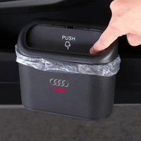 Car trash can hanging garbage bin storage box plastic molded square trash can  For Audi A4 B5 B6 B7 8P 8V 8L A5 C7 4F A8 Q2 Q7