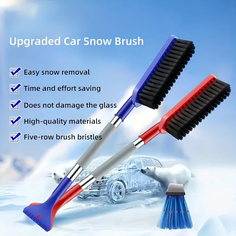 NEW Car Multi-functional Snow Removal Shovel Two-in-One Snow Removal Brush for Winter Car Ice Removal Brush