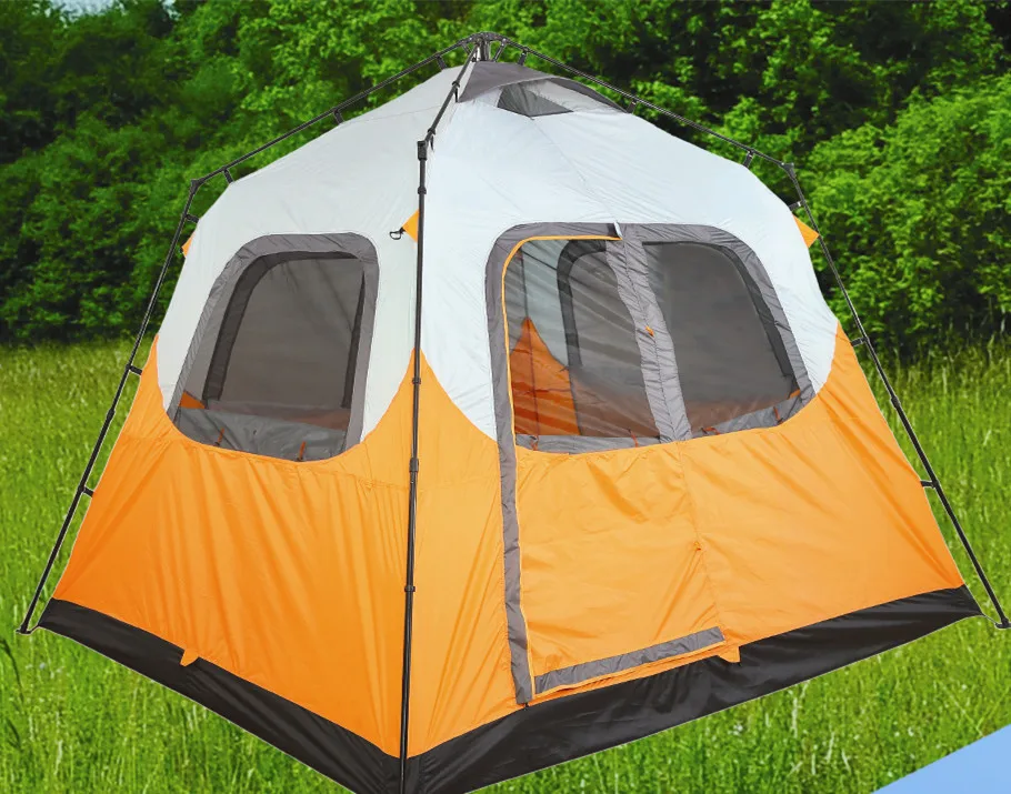 

Large Screen Cabin Tent Mosquito Proof with Beach Sunshade Tarp Webbing Strap Padded Reinforced Corners