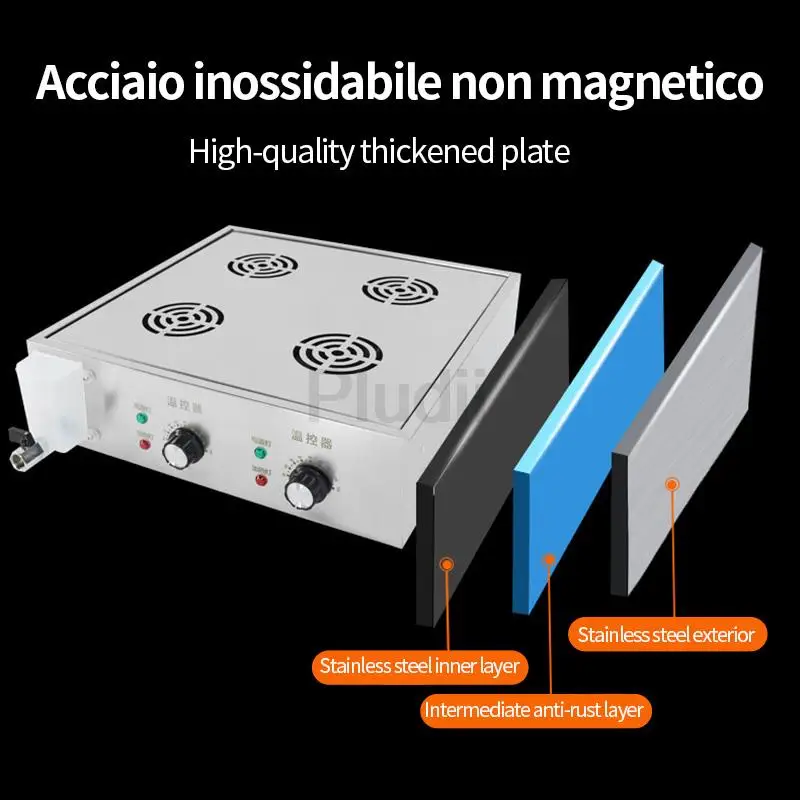 الفولاذ المقاوم للصدأ آلة كعكة البخار الكهربائية على البخار الأسماك اللحوم ديم سوم سطح المكتب باخرة عدم وجود المياه إنذار مكافحة حرق الجافة باخرة