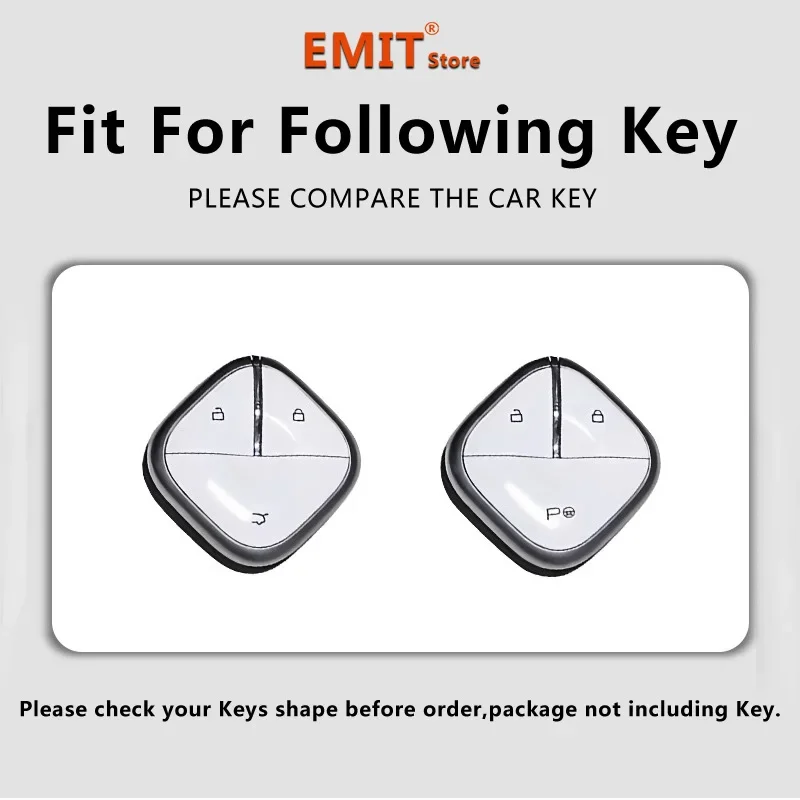 Zinc Alloy Car Key Case Cover Shell for SGMW Wuling BINGO Airev 2023 Baojun Kiwi EV Keychain Remote Cover Shell Fob Accessories 3