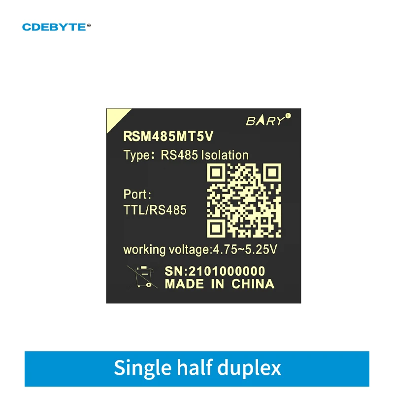 

2PCS RS485 Isoliert Transcevier Power Module CDEBYTE RSM485MT5V Half Duplex 0,25 W 4,5-5,5 V Industrie Grade