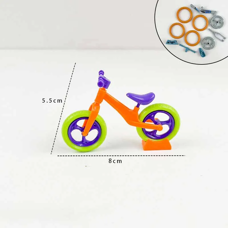 Children\'s Handmade Assembled Bicycle Toy Model Creative Balance Car Toy Desktop Decorative Ornaments Children\'s Puzzle Toys