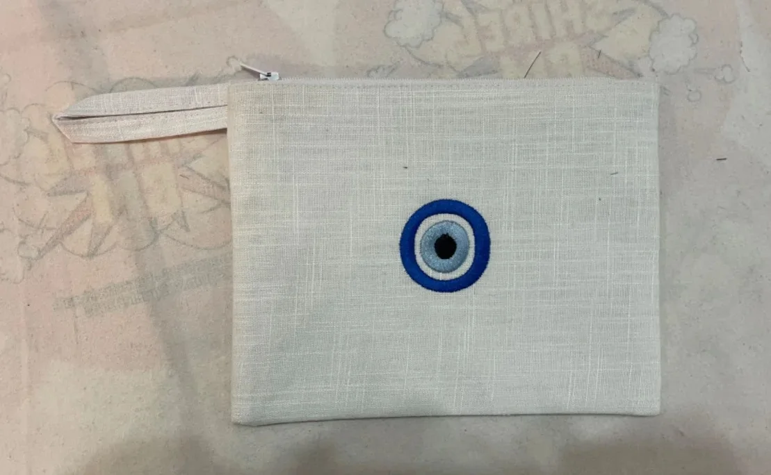 

Custom Prototype Kosher Wedding Blanket with Embroidery and Round Navy Blue Hemming Exclusive Custom Print Hats & Caps Product
