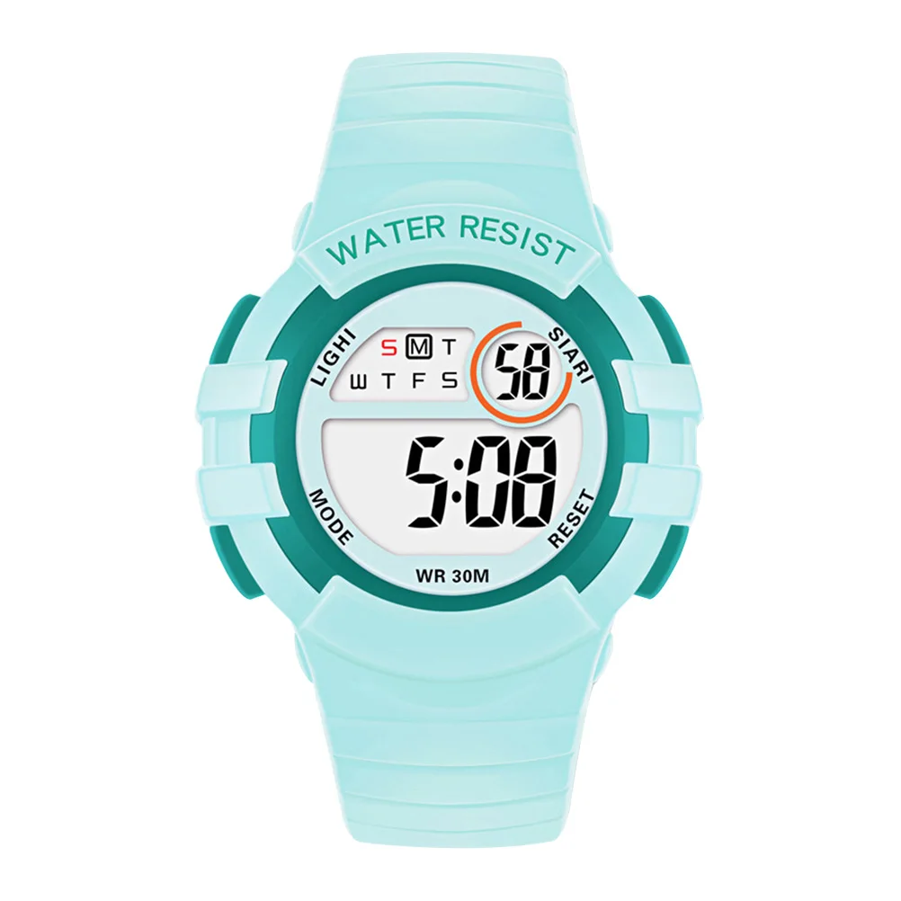 

Unisex Kids Watch Waterproof TPU Children Sports Wristwatch Multifunction Adjustable Strap 50M Daily Use