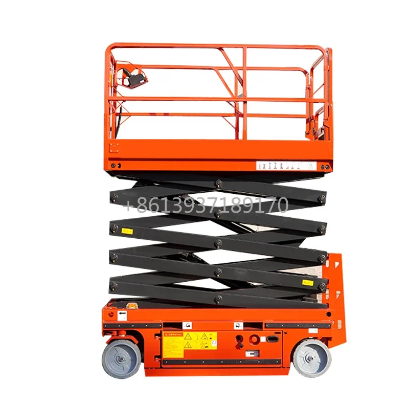 6-14 M Trailer Scaffolding Aerial Man Lift Electric Scissor Lift Table with Wheels