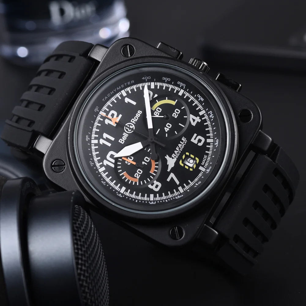 2026 New Fashion Top Quality Original Brand Watches For Mens High Quality Square Quartz WristWatch Automatic Date AAA Male Clock