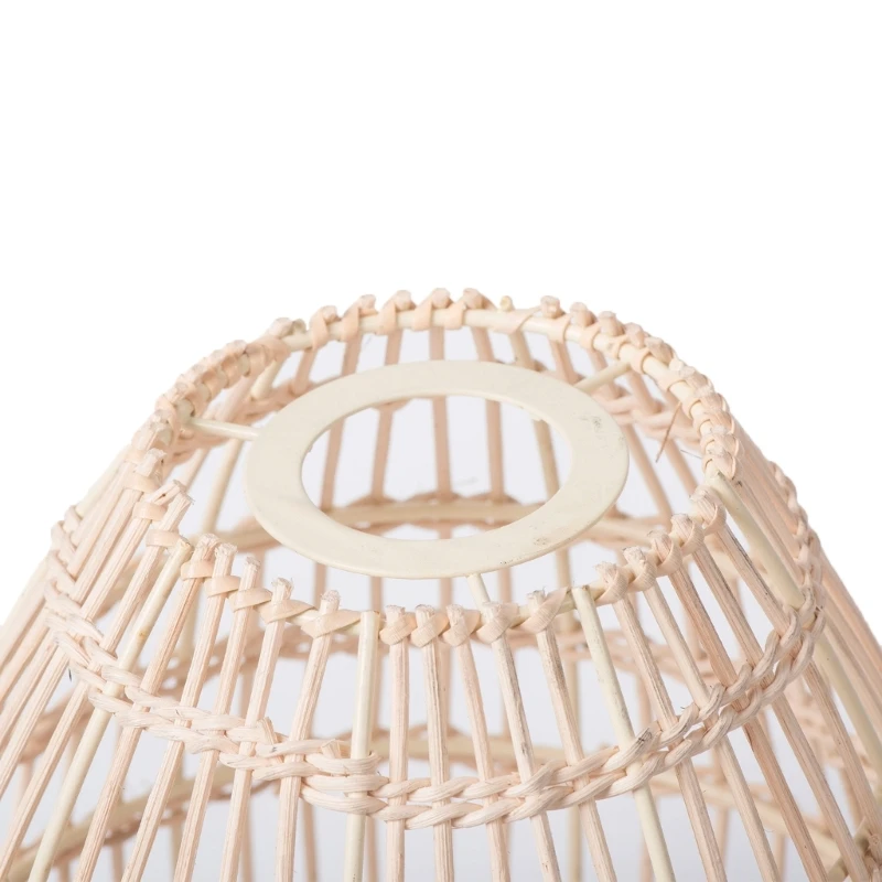 Lampshade Rattans-Woven Lamp Shade Cover for Pendant Lights Restaurant Decor