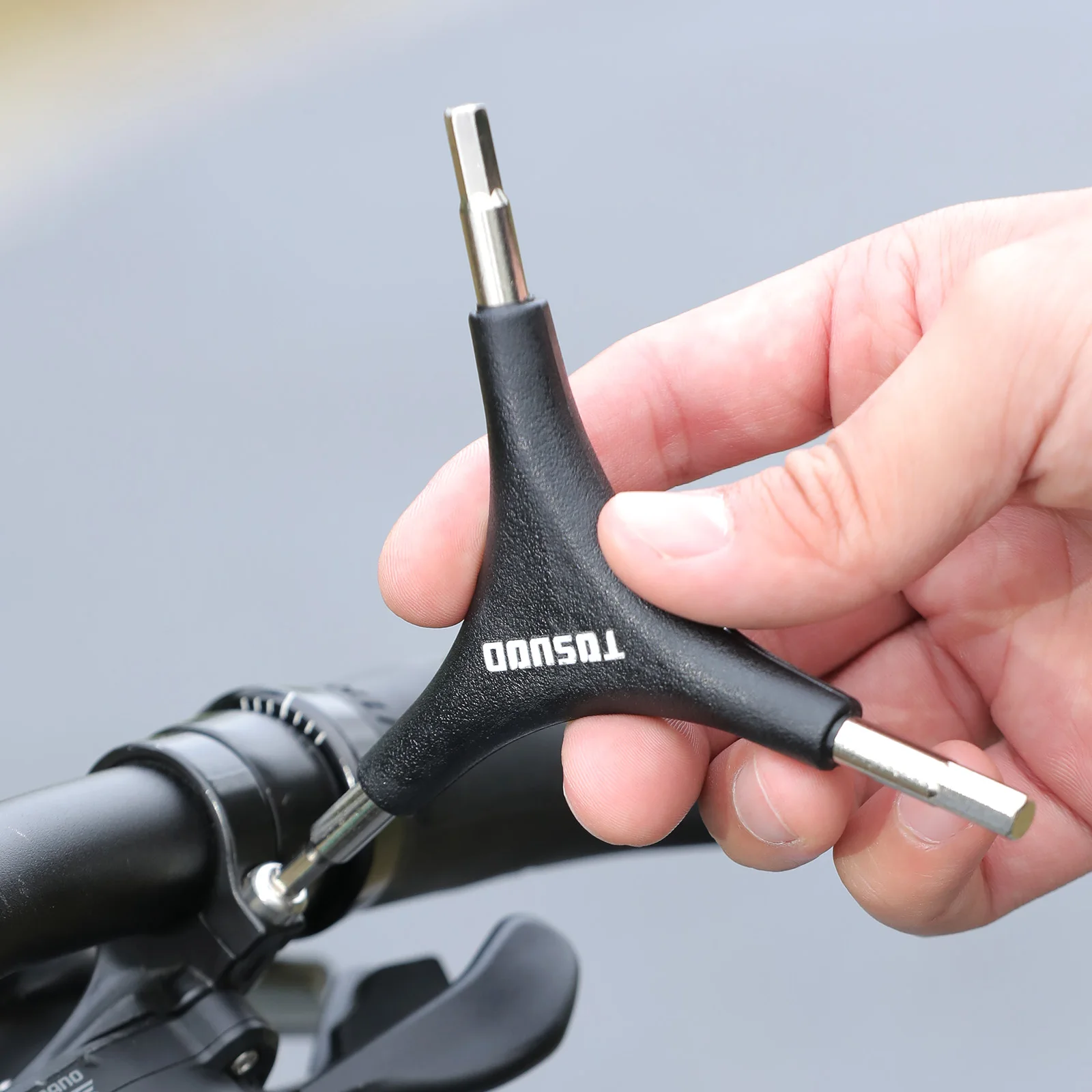 TOSUOD 3-In-1 Externer Sechskantschlüssel Fahrradreparatur Y-förmiger Schraubenschlüssel Tragbares Fahrradwartungswerkzeug Fahrradzubehör – Detail 4